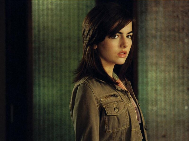 Woman in Denim Jacket — Green