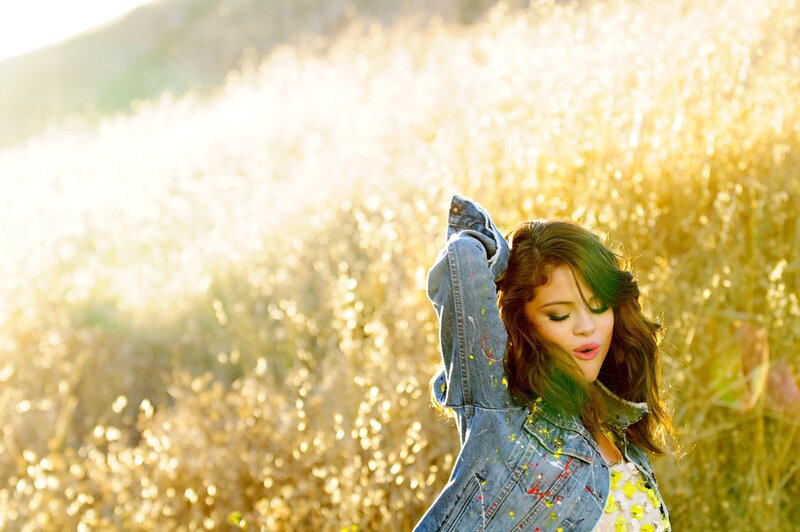 woman in denim jacket outdoors