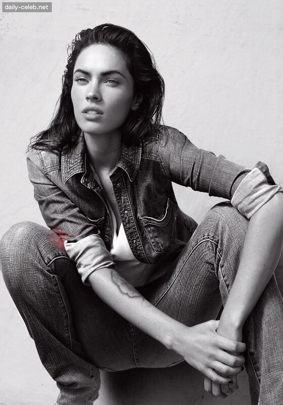 woman in denim outfit