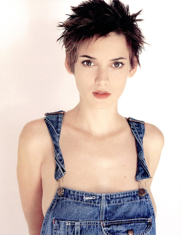 woman in denim overalls