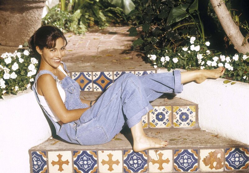 Woman in Denim Overalls — Blue, Relaxed