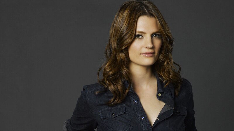 woman in denim shirt