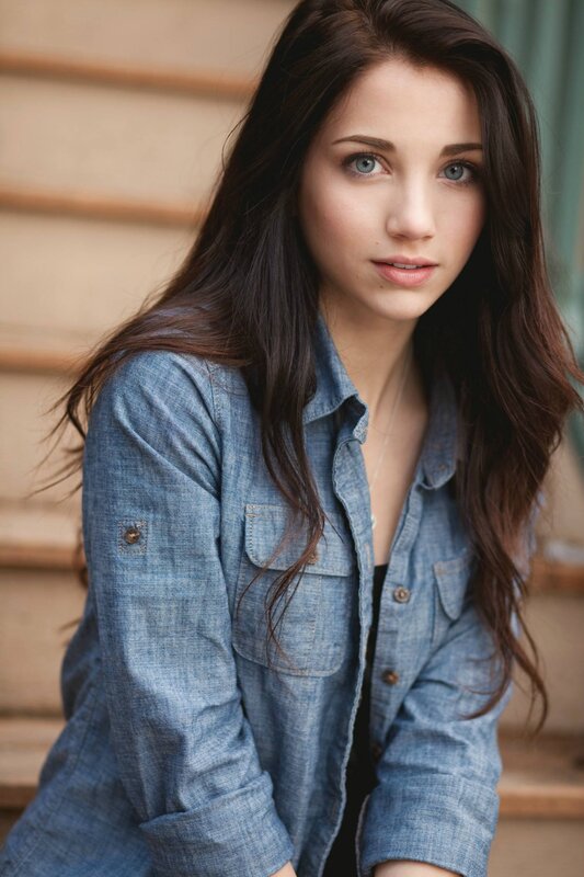 woman in denim shirt