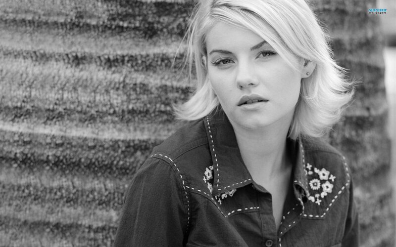 woman in denim shirt