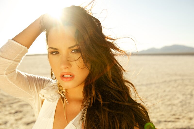 woman in desert at sunset