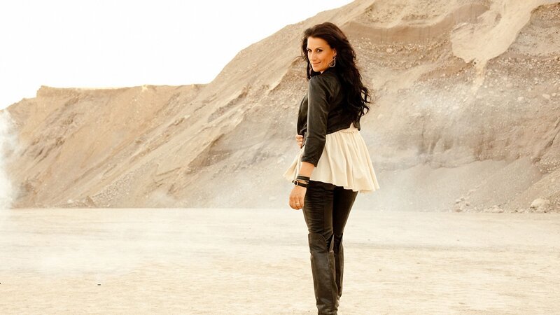 Woman in Desert — Brown, Dramatic, Afternoon, Photograph, Mountain