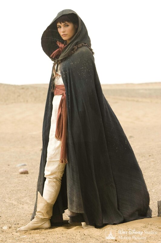 woman in desert cloak