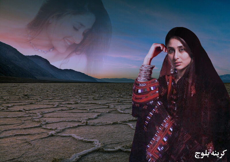 woman in desert landscape