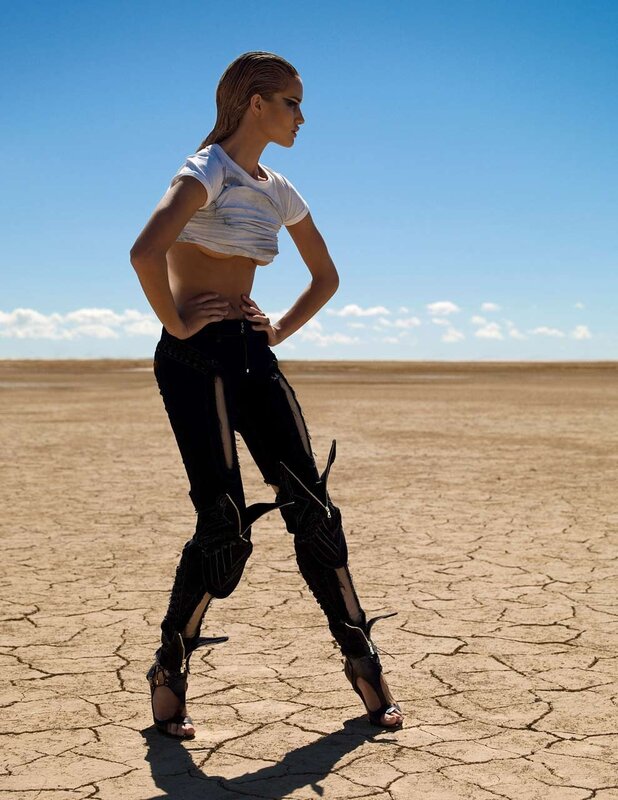woman in desert landscape