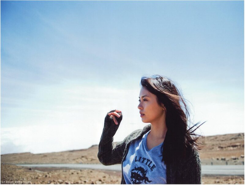 woman in desert landscape