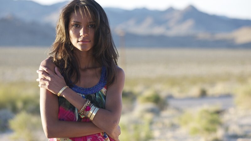 woman in desert landscape