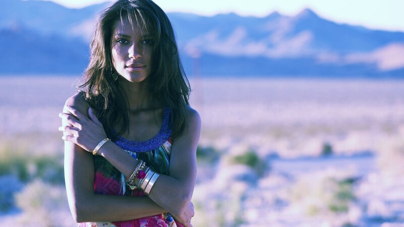 woman in desert landscape