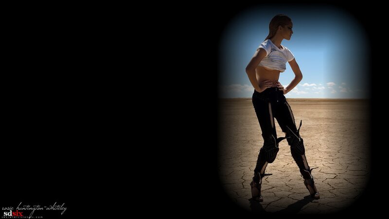 woman in desert landscape