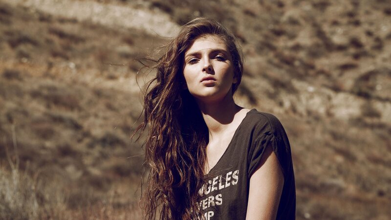 woman in desert landscape
