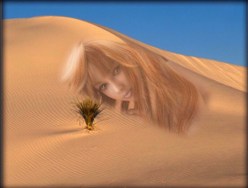 Woman in Desert Sand