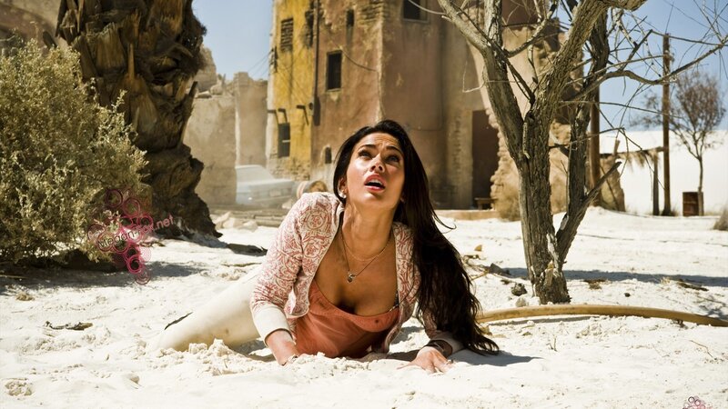 woman in desert scene