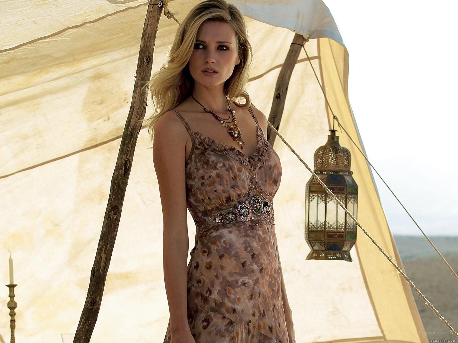 woman in desert tent