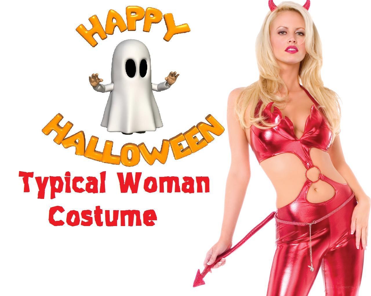 woman in devil costume