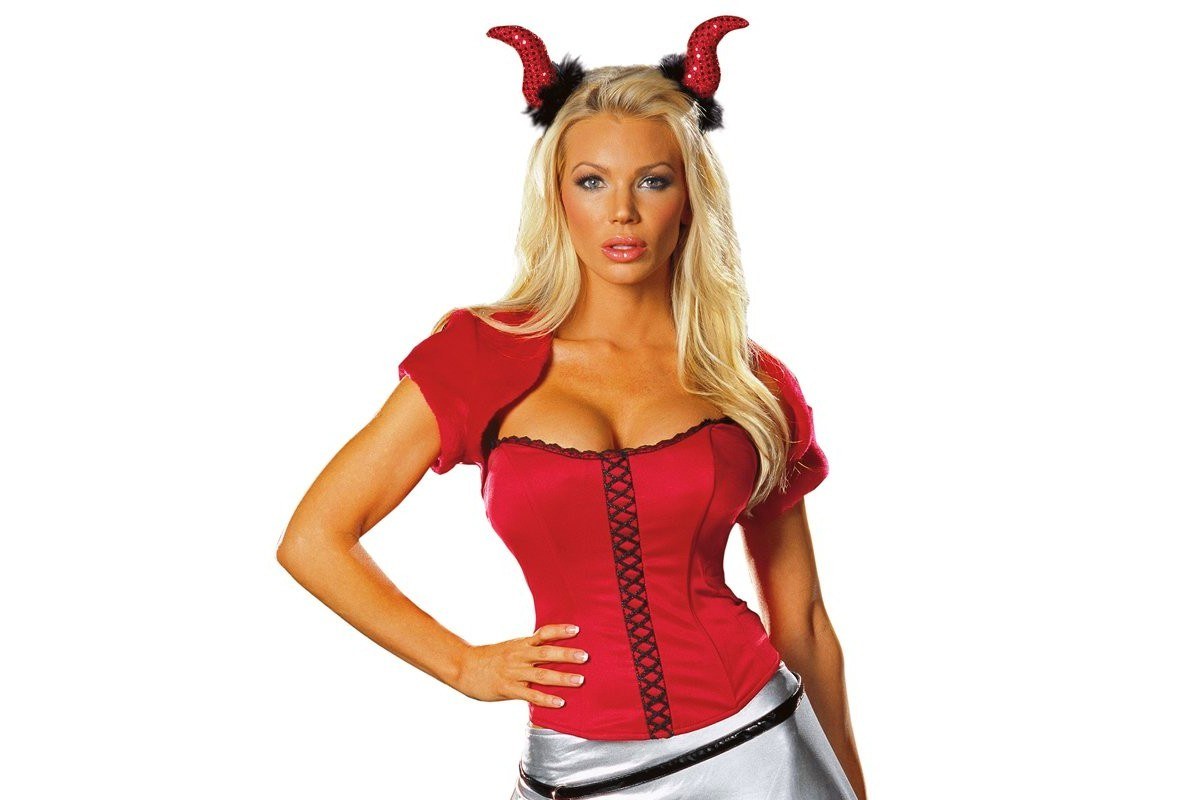 woman in devil costume