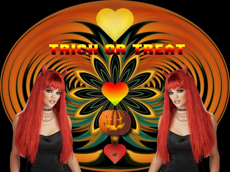 Woman in Devil Costume — Orange