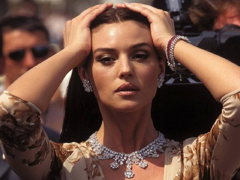 Woman in diamond jewelry