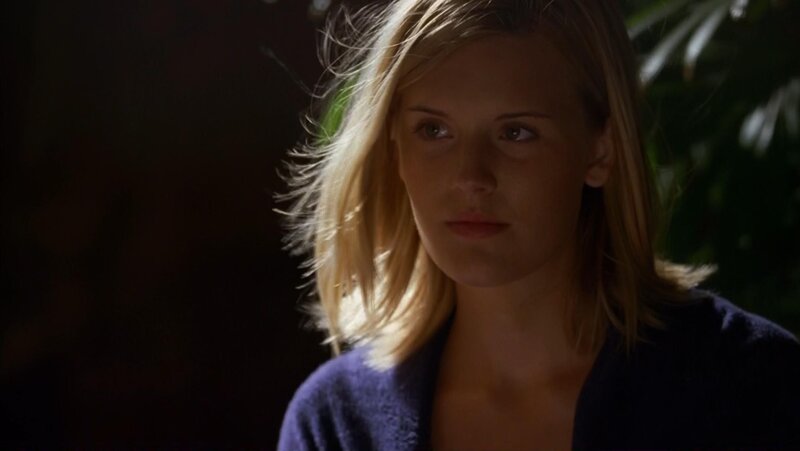 woman in dim light