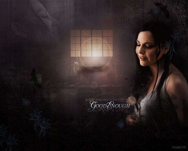 woman in dimly lit room