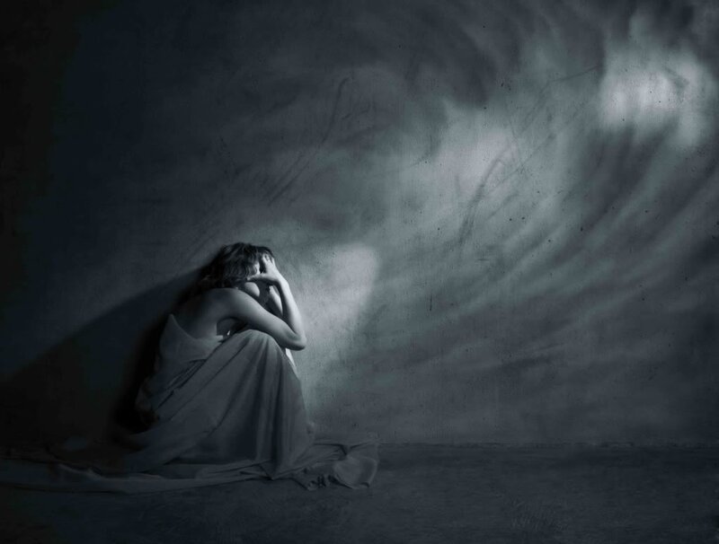 woman in distress