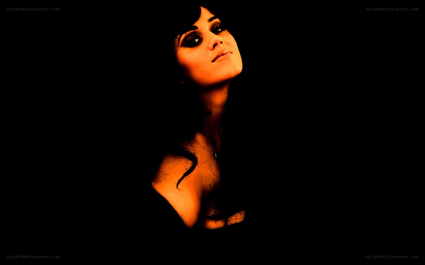 woman in dramatic lighting