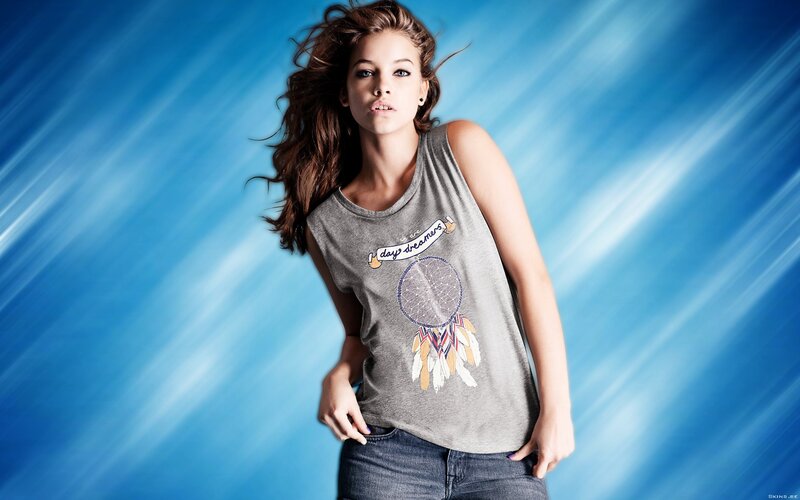 woman in dreamcatcher tank top