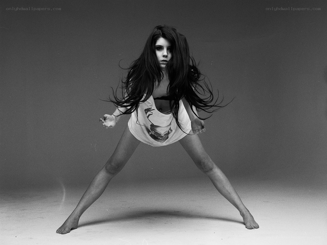 woman in dynamic pose