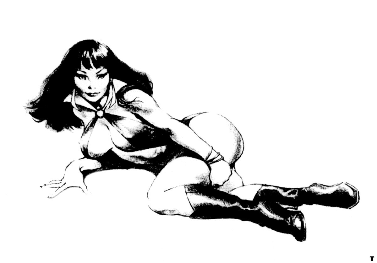 woman in dynamic pose