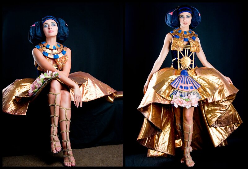 Woman in Egyptian Costume — Black, Dramatic