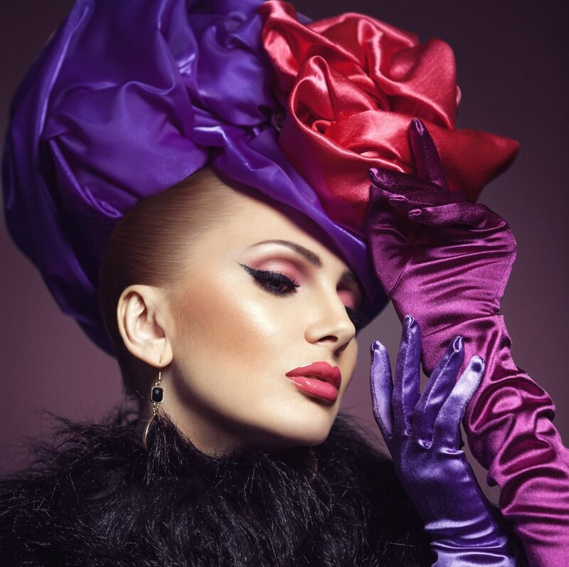 Woman in Elaborate Headwear