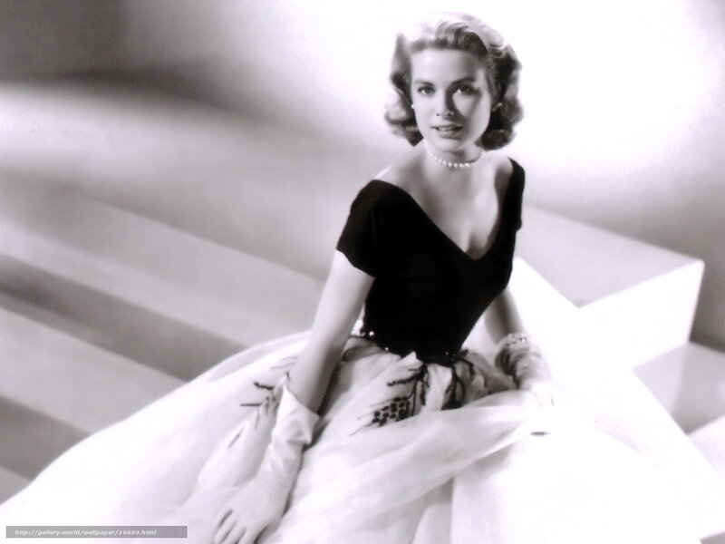 Woman in elegant black and white dress