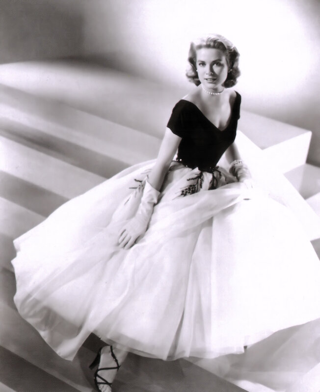 woman in elegant dress