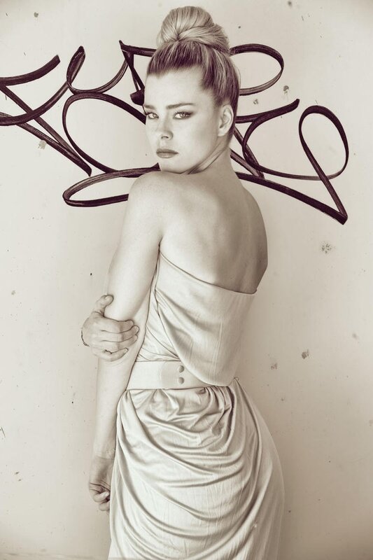 woman in elegant dress