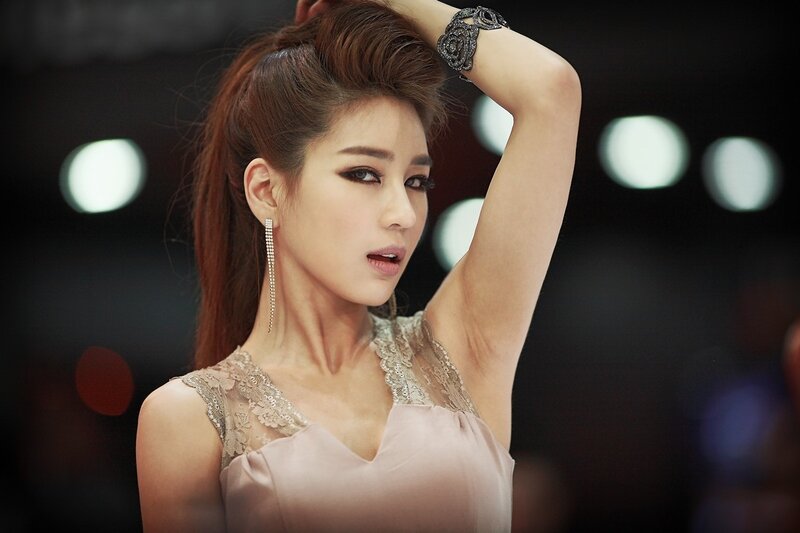 woman in elegant dress posing