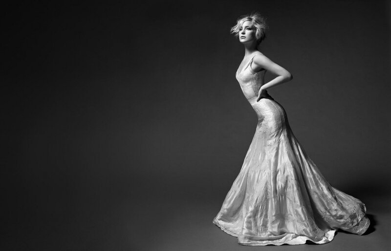 woman in elegant gown