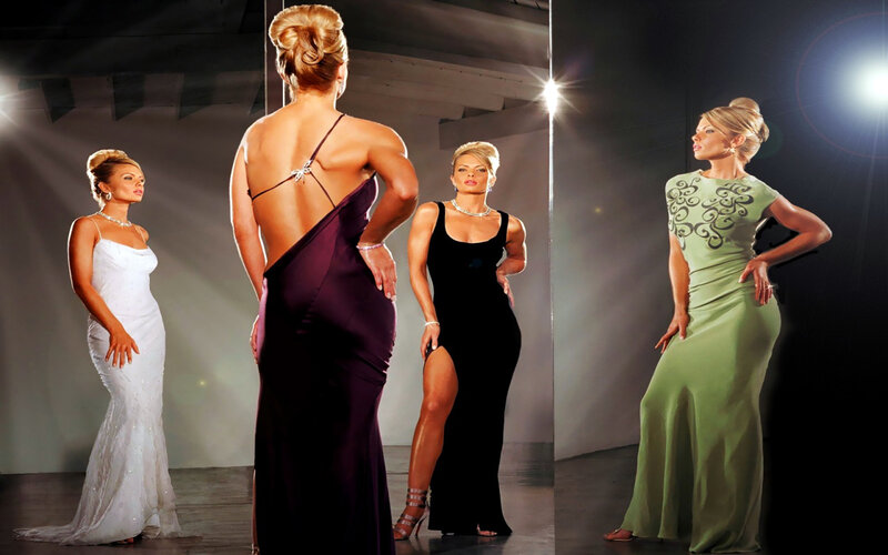 woman in elegant gowns