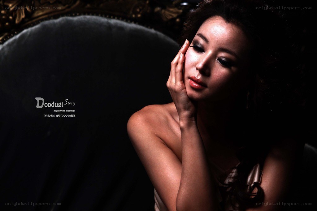 woman in elegant pose