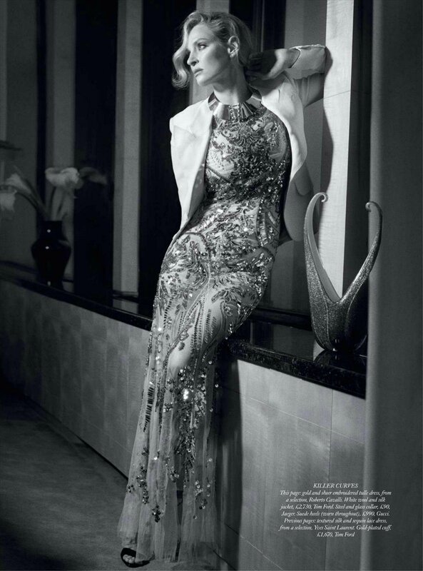Woman in embellished gown
