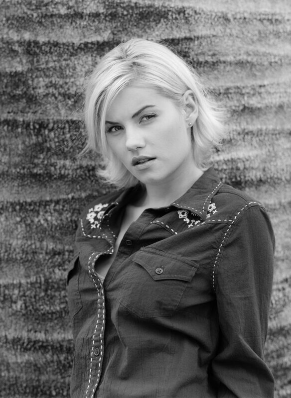 woman in embroidered shirt