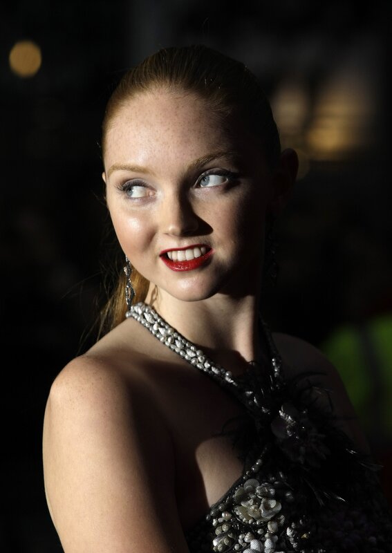 woman in evening gown smiling