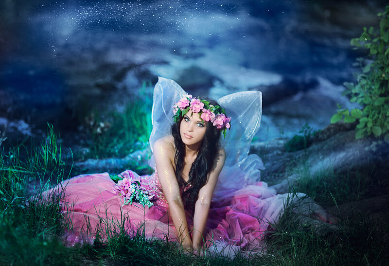 Woman in Fairy Costume — Pink, Dreamy
