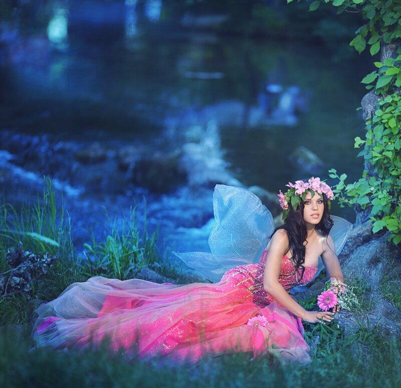 Woman in Fairy Costume — Pink, Serene