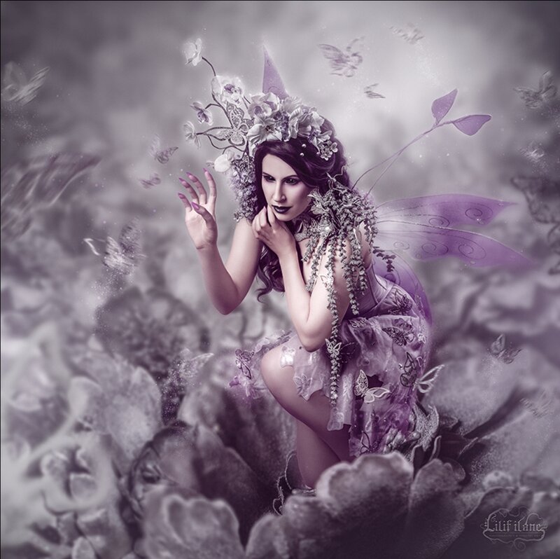 Woman in Fairy Costume — Purple, Dreamy