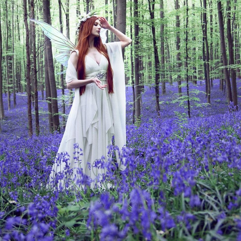 Woman in Fairy Costume — Purple, Serene