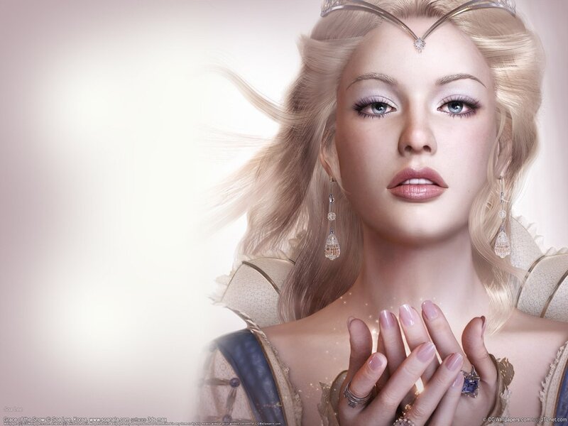woman in fantasy attire