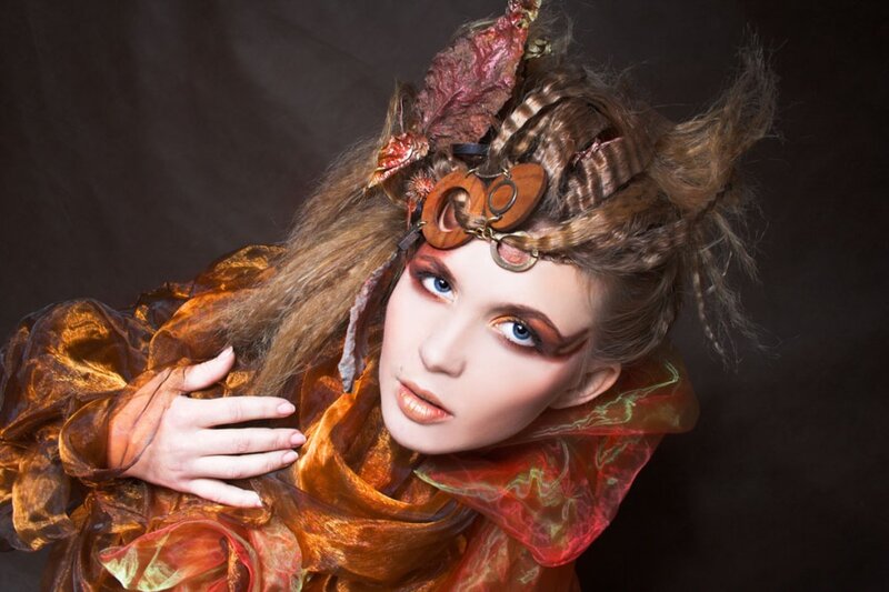 Woman in Fantasy Costume — Brown, Dramatic